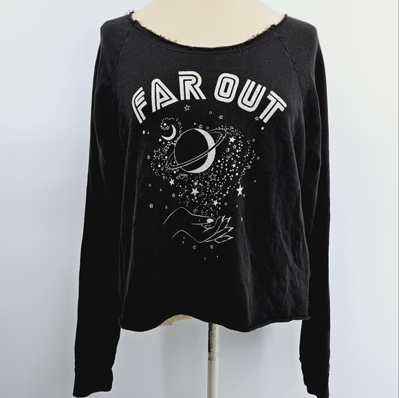 Mate The Label Far Out Donny Pullover Sweatshirt in Gray Size Large - Picture 2 of 11